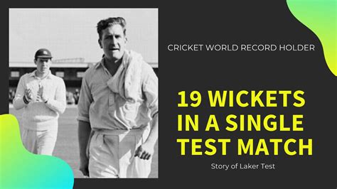 JIM LAKER 19 WICKETS IN A TEST MATCH🔥 | BEST BOWLING FIGURES IN CRICKET HISTORY | THE LAKER TEST ...