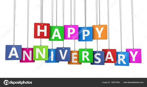 Happy Anniversary Sign ⬇ Stock Photo, Image by © NiroDesign #158573582