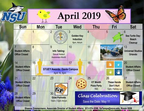 Tampa–Calendar of Events (May) – NSU SharkFINS