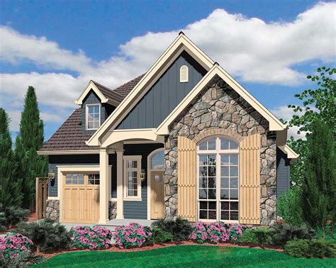 European Cottage Plan with High Ceilings - 69128AM | Architectural Designs - House Plans