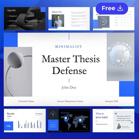 Master thesis defense presentation template free download ppt - arenavsa