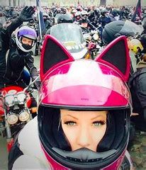 Pink Cat Ear Helmet | from Badass Motorcycle Helmet Store if… | BikerKarl2018 | Flickr