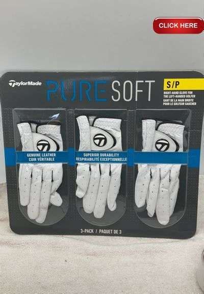 TaylorMade golf gloves 3 pack - Rideau Auctions