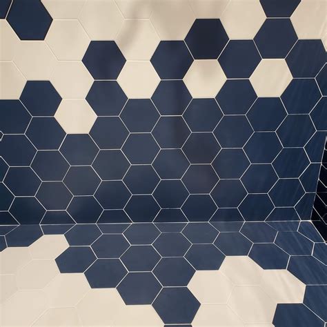 MON 8X9 Marino Blue Hexagon Porcelain Tile - Tile for Less Utah