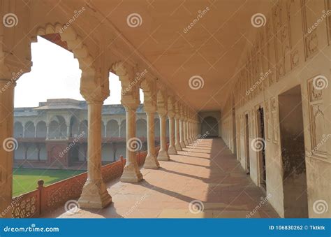 Agra Fort Historical Architecture Agra India Stock Photo - Image of ...