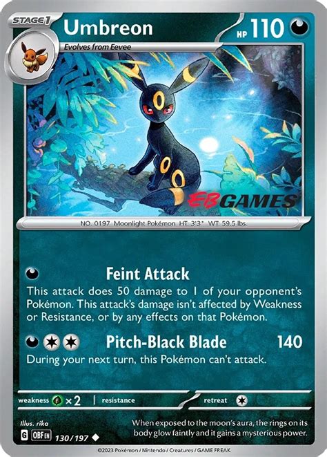 Umbreon - 130/197 (EBGames Exclusive) - Miscellaneous Cards & Products - Pokemon