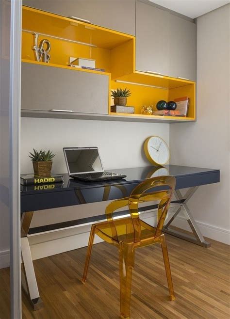 Modern Home Office Idea That Easily Implemented 15 | Office table design, Study table designs ...