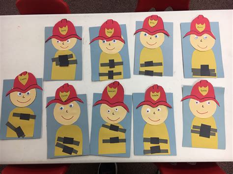 Firefighter Easy Fire Safety Crafts For Preschoolers