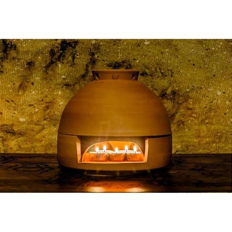 Candle Heater-natural Color-home Heater-domeheat-natural Pottery Heater ...