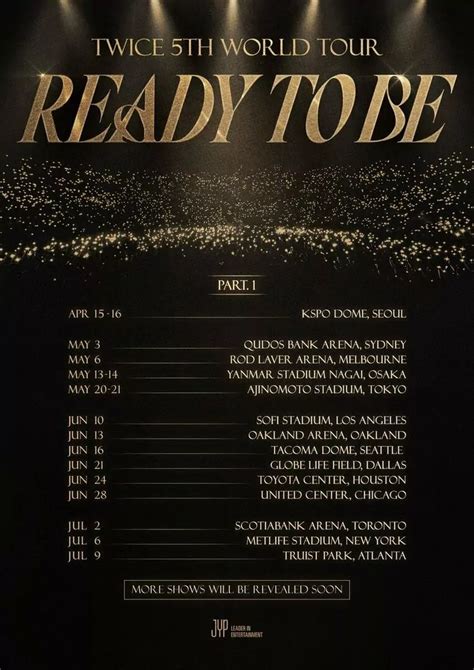 TWICE announce Part 1 of READY TO BE World Tour 2023 – concerts in