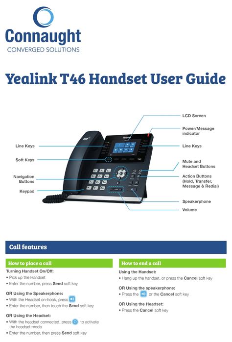 YEALINK T46 USER MANUAL Pdf Download | ManualsLib