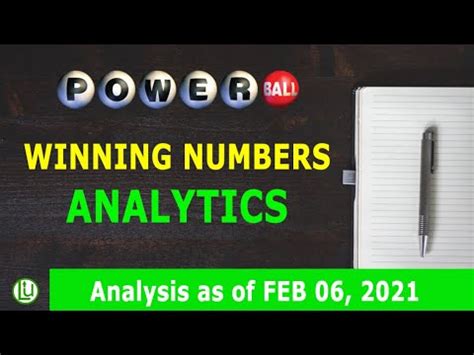 POWERBALL WINNING NUMBERS ANALYTICS | STATISTICAL NUMBER GUIDE - YouTube