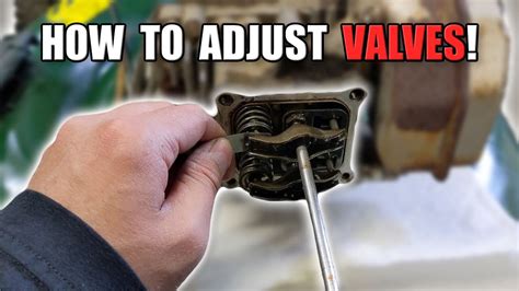 How to Adjust Lawnmower Valves - YouTube