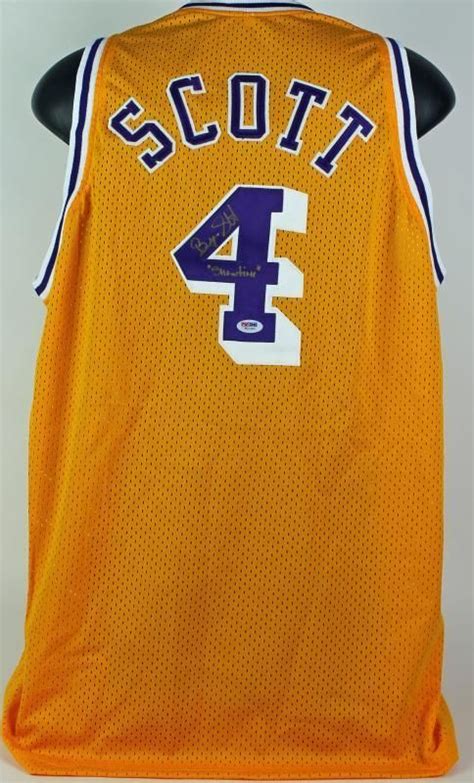 Lot Detail - Byron Scott Signed & Inscribed "Showtime" Lakers Jersey (PSA/DNA)