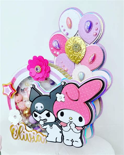 My Melody Kuromi Cake topper, Birthday decoration, center piece