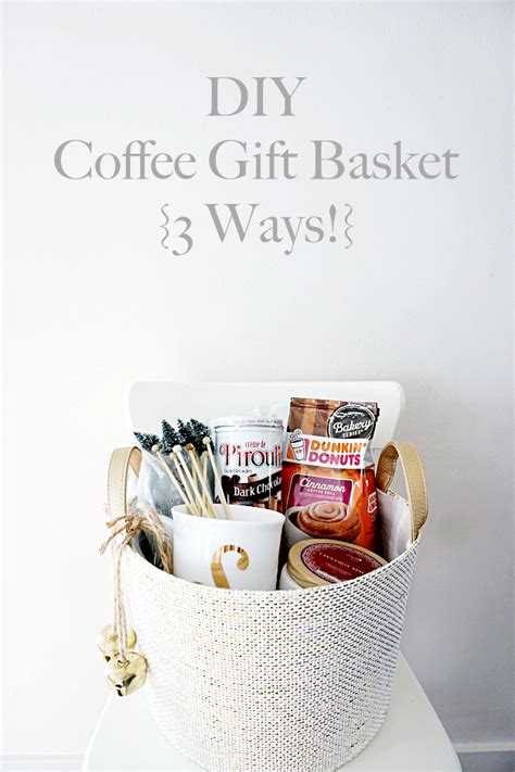 DIY Coffee Gift Basket 3 Ways! - Belle Vie