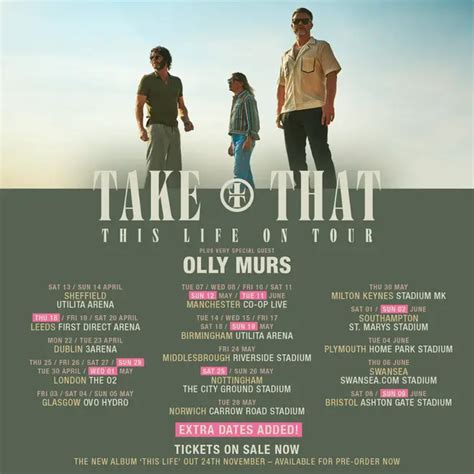 Take That 2024 tour dates: Tickets, venues and new music revealed - Heart