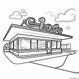 1950s Vintage Diner Coloring Page 42664 33741 sketch template