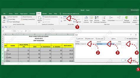 Cara Mengurutkan Data Angka atau Abjad di Excel