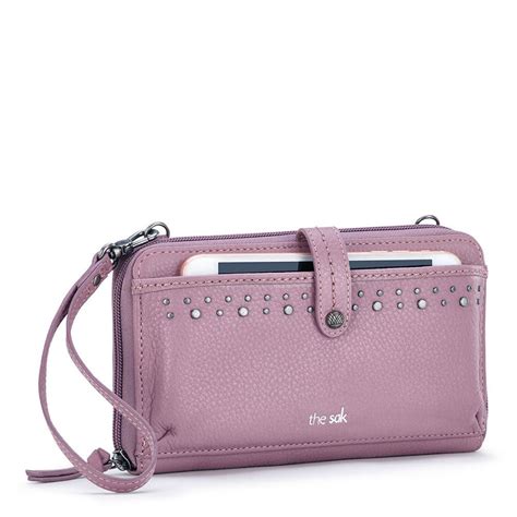 The Sak Women's Purple Leather Iris Smartphone Crossbody Wallet