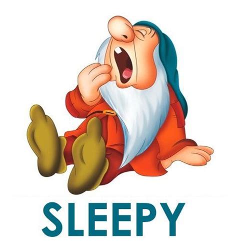 Seven Dwarfs Sleepy | Sleepy snow white, Disney cartoons, Seven dwarfs