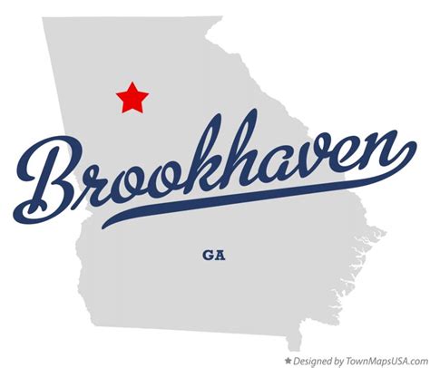 Map of Brookhaven, GA, Georgia