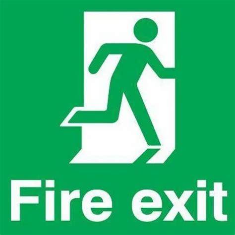 Green Safety Signage, Shape: Square at best price in Indore | ID ...