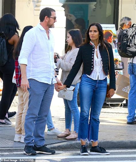 Padma Lakshmi, 49, flashes ring on wedding finger with Dell founder ...