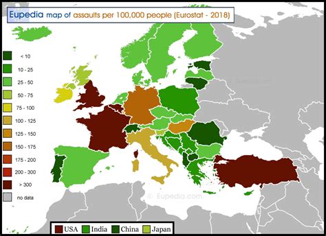 Crime maps of Europe - Europe Guide - Eupedia