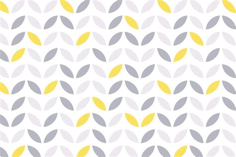 Yellow & Gray Abstract Flower Pattern Wallpaper Mural - Hovia | Pattern ...