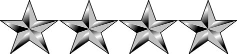 Download HD General - 4 Star General Insignia Transparent PNG Image - NicePNG.com