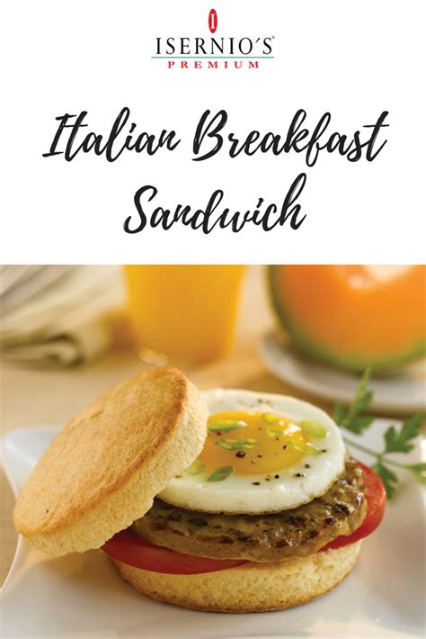 Italian Breakfast Sandwich - Isernio's Premium