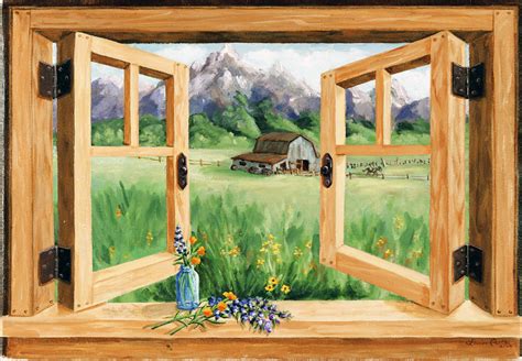 Window Scene Painting at PaintingValley.com | Explore collection of Window Scene Painting