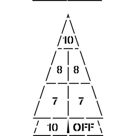 Stencil Ease 120-in Shuffleboard Court Paint Stencil in the Stencils ...