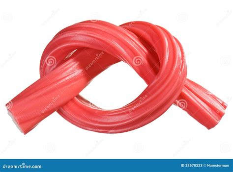 Red Gummy Candy (licorice) Rope Stock Image - Image of knot, gummy: 23670323