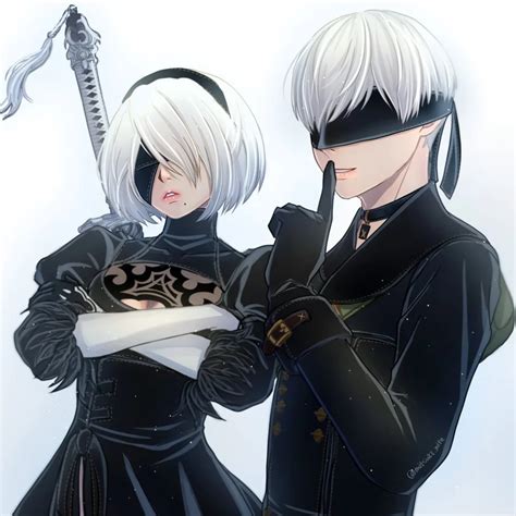 2B and 9S [art by mitsuki_nite] : nier in 2023 | Nier automata, Automata, Neir automata