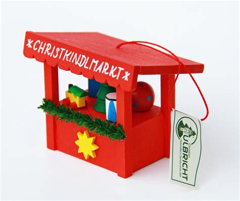 Christmas Market Wooden German Christmas Ornament - GermanSteins.com