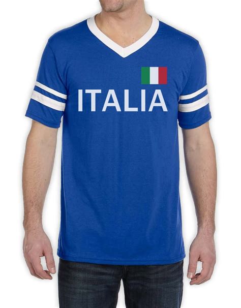 Italy Soccer Stripe T-Shirt Soccer Team Italia Flag World Cup 2014 ...