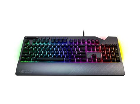 ASUS ROG Strix Flare Aura Sync RGB Mechanical Gaming Keyboard with Cherry MX Blue Switches ...