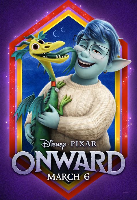 New big character posters for Disney and Pixar’s «Onward» movie. Plus Japanese poster with a ...