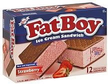 Fat Boy Ice Cream Sandwich Strawberry 12.0 ea Nutrition Information ...