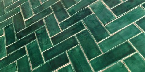 Emerald Green Tiles - Toronto Black Rock Studio Handmade Tiles