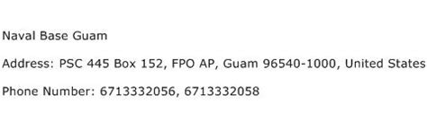 Naval Base Guam Address, Contact Number of Naval Base Guam