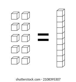 Base Ten Blocks Clip Art - SunaDanielius