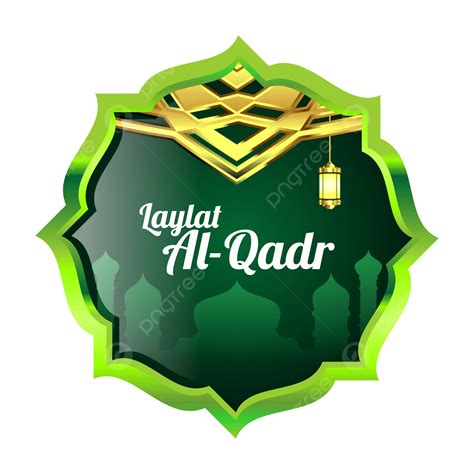 Laylat Al Qadr White Transparent, Laylat Al Qadr Greeting Sign With ...