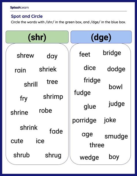 Trigraphs Worksheets For Nd Graders Online Splashlearn | The Best Porn Website