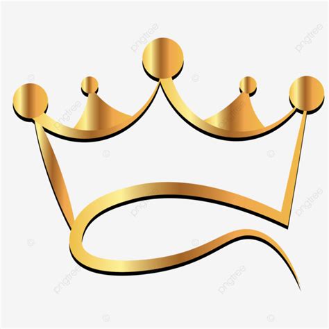 Gold King Crown Transparent Vector Design Free Download, King Crown, Gold Crown Vector, Gold ...