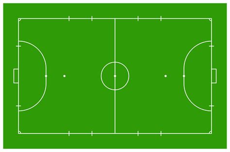 Futsal Gericht oder Innen- Fußball Feld Layout zum Illustration ...