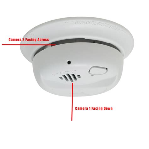 Dual Camera Smoke Detector Hidden Camera w/ WiFi Remote View ...