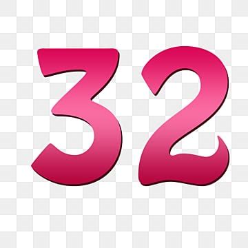 Number 32 Banner PNG Transparent Images Free Download | Vector Files | Pngtree